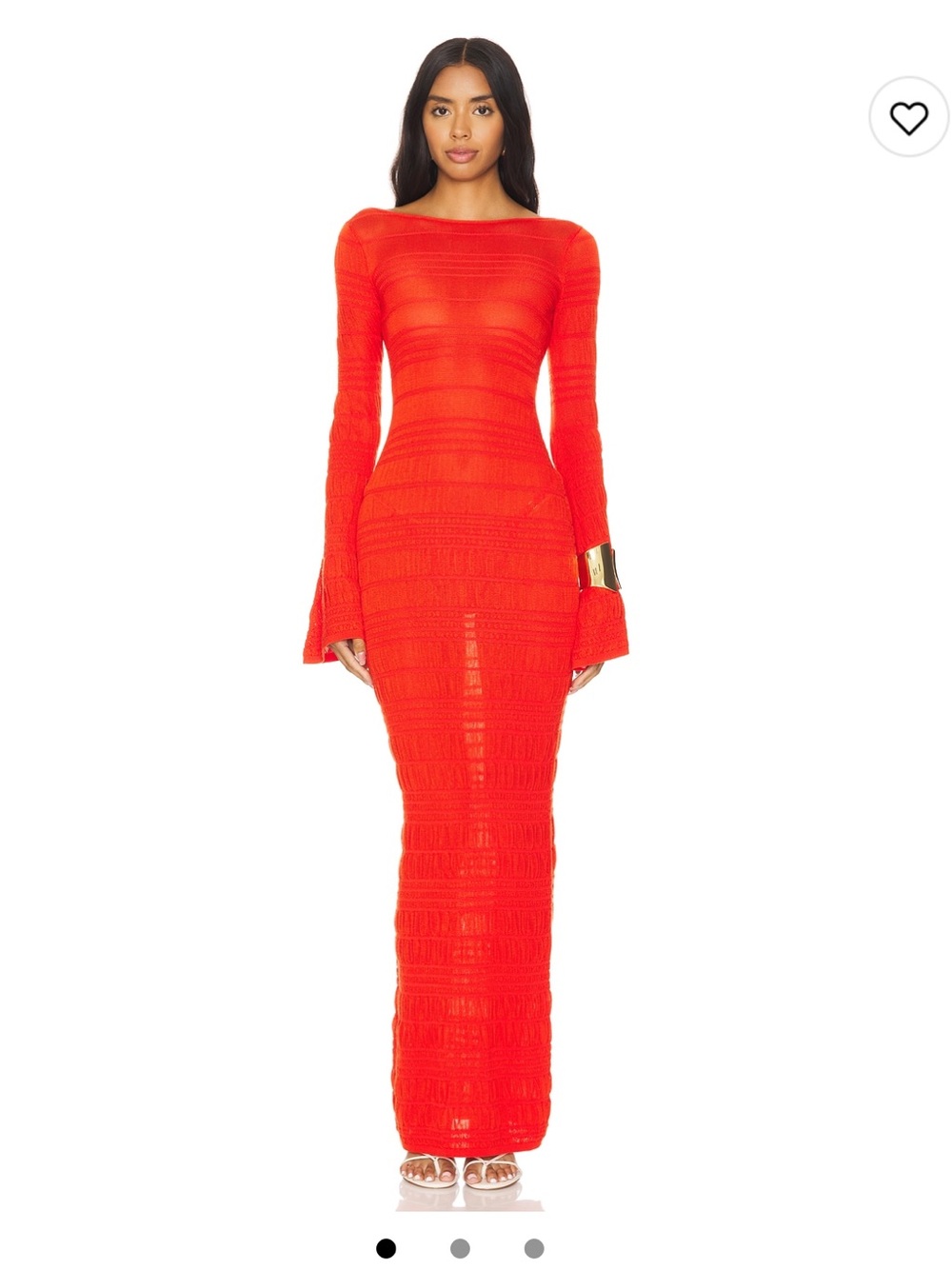 Lovers + Friends Bright Red Long-Sleeve Maxi Dress